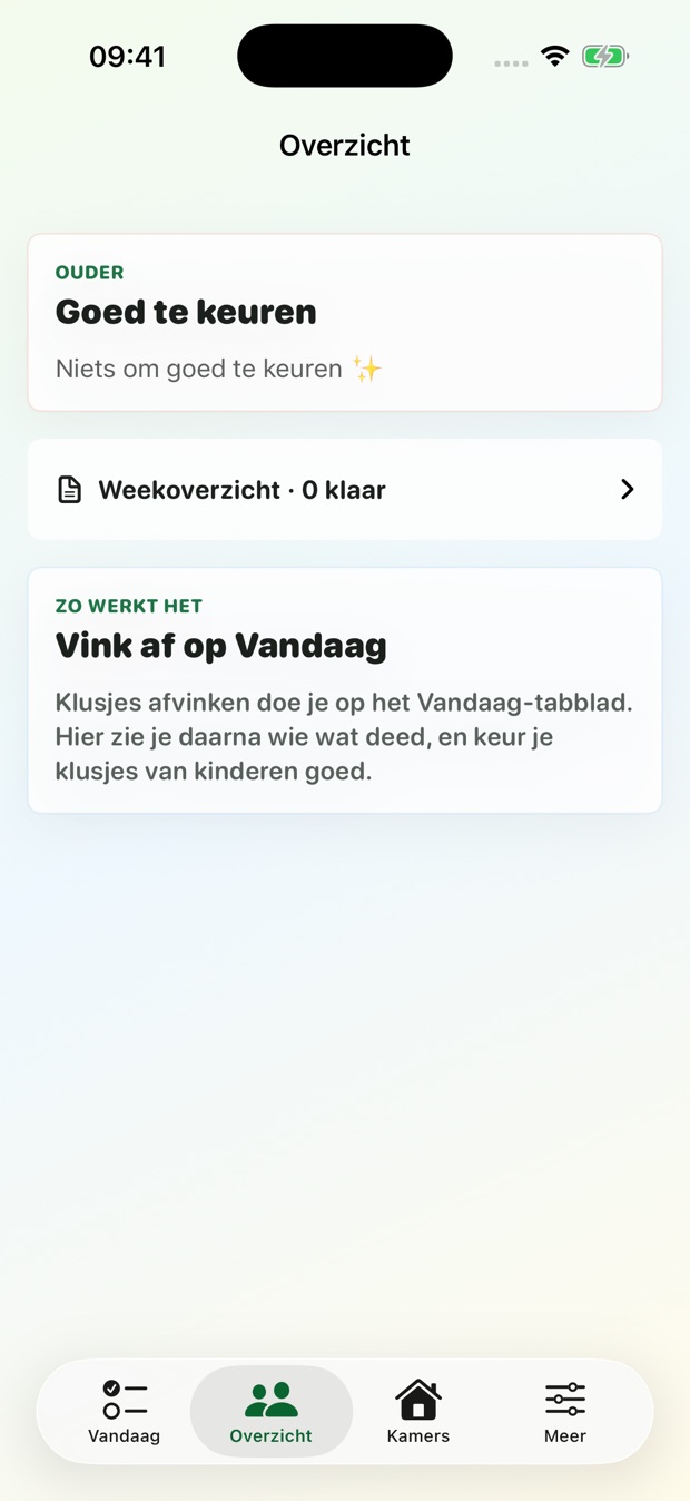 Weekoverzicht in Taakjes